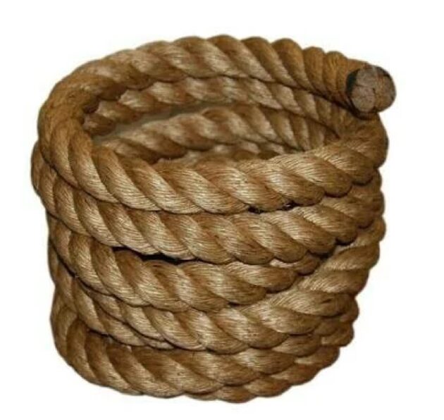 Manila Rope, 3-Strand, Circle 1 1/4", Length 200 Mtr - 210103